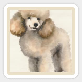 Poodle Watercolor - Gift For Dog Lovers Sticker